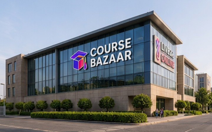 Course Bazaar office building exterior in Anna Nagar, Chennai